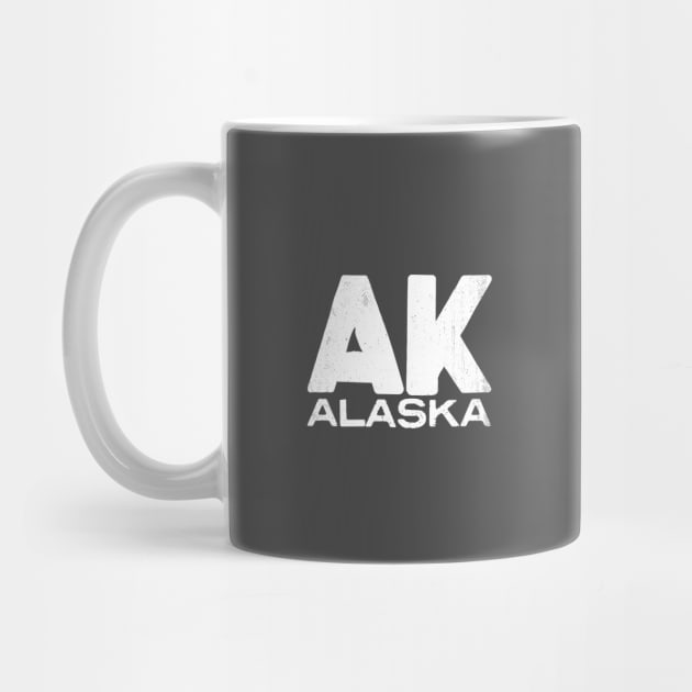 AK Alaska State Vintage Typography by Commykaze